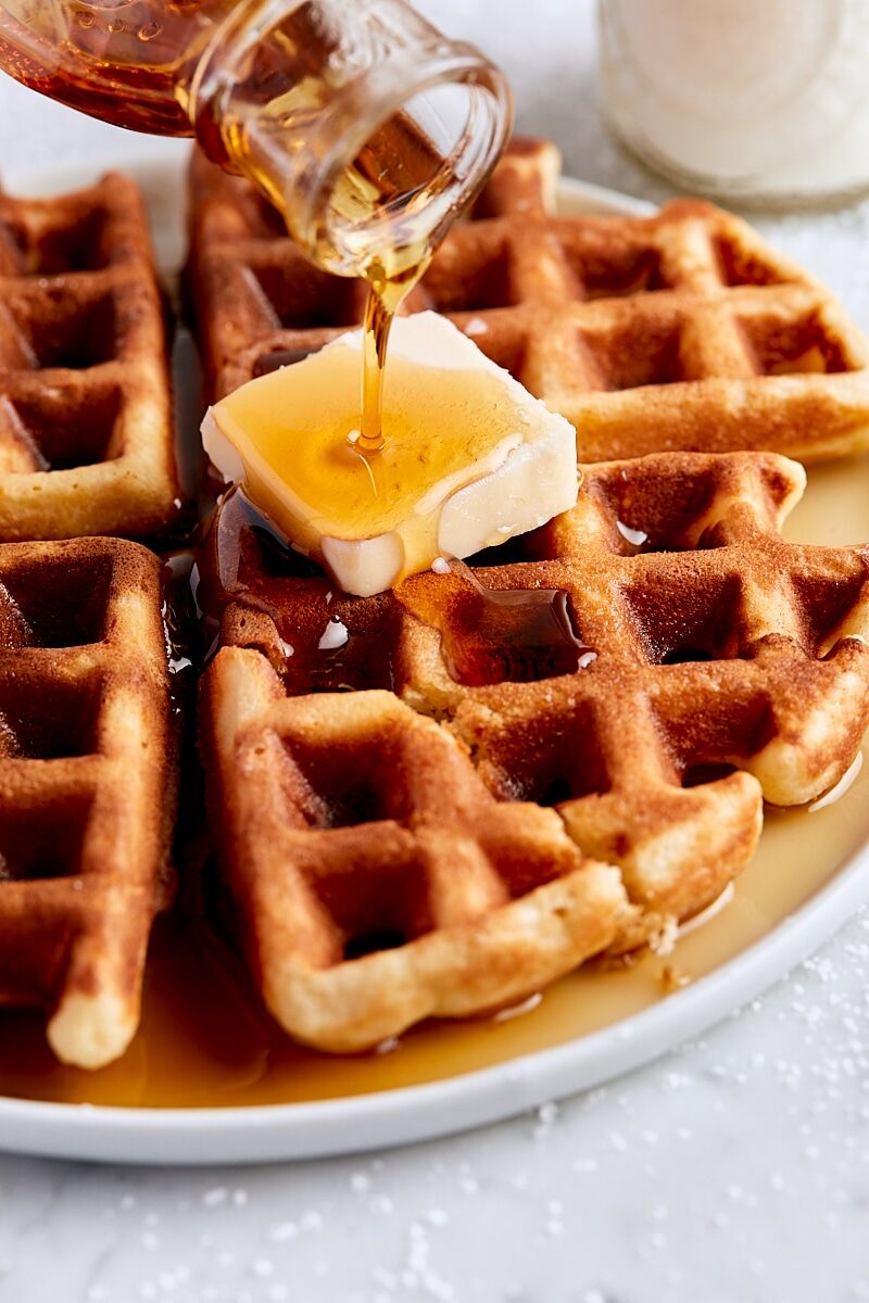 Overnight Belgian-Style Yeast Waffles