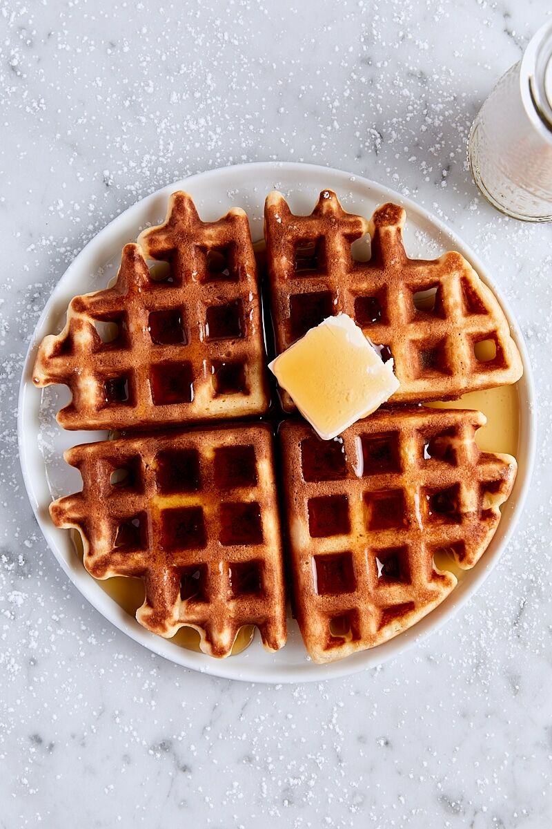 Overnight Belgian-Style Yeast Waffles