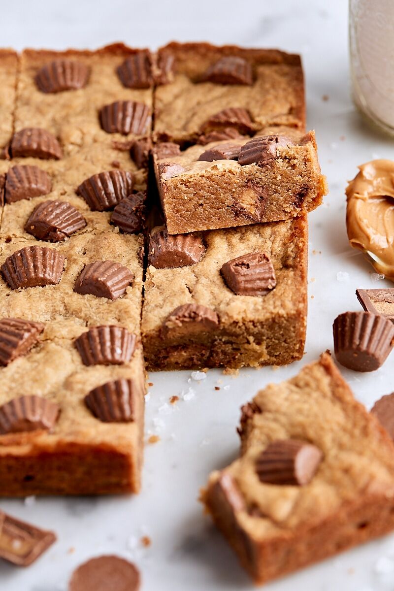 Peanut Butter Cup Blondies