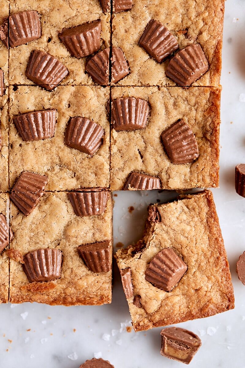 Peanut Butter Cup Blondies