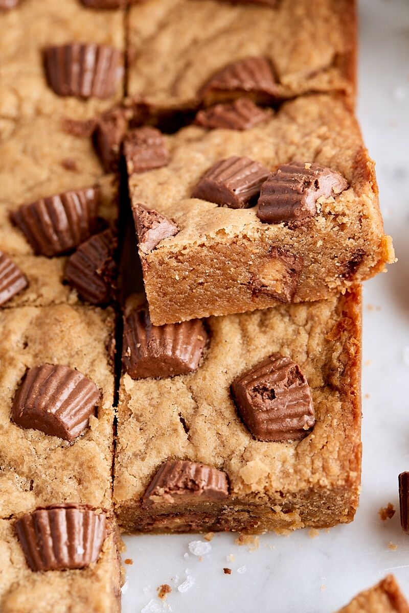 Peanut Butter Cup Blondies