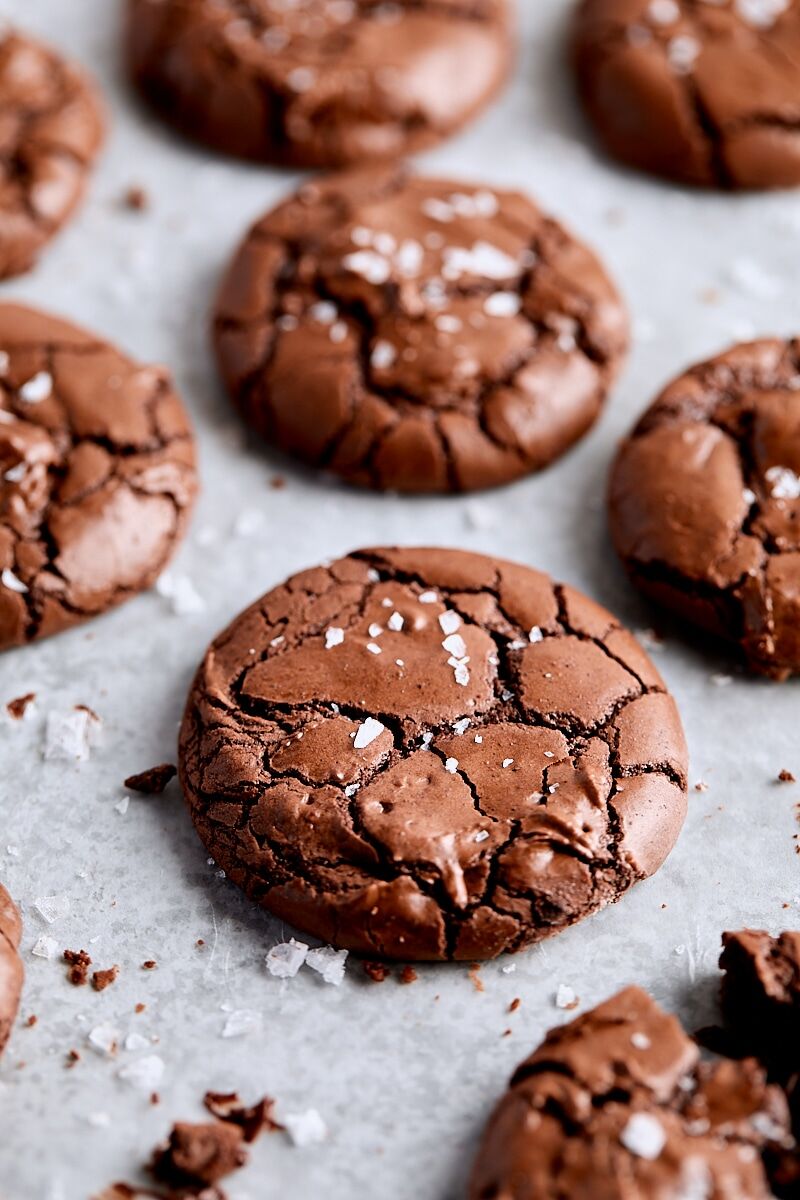 Salted Brownie Cookies