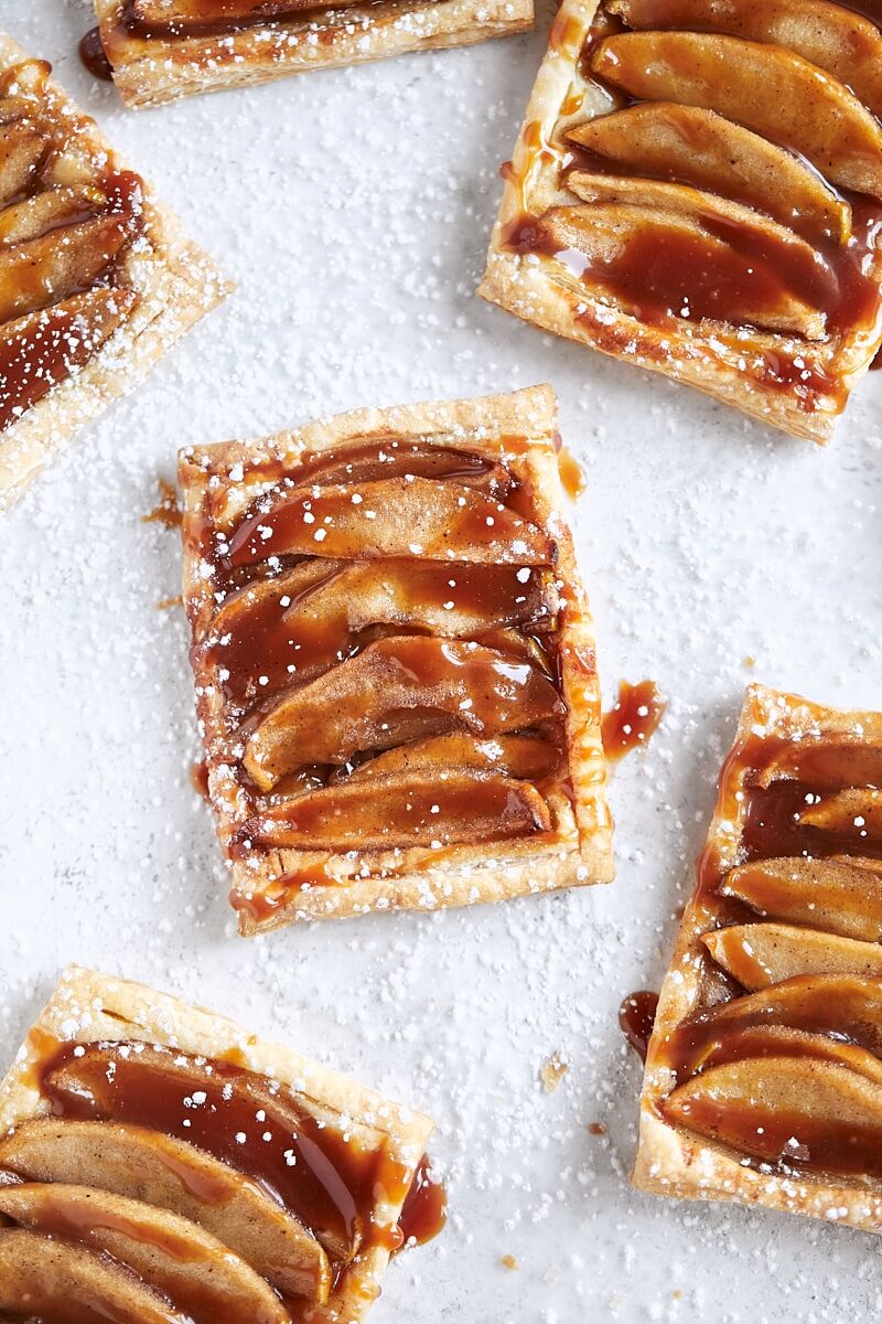 Caramel Apple Puff Pastry Tarts