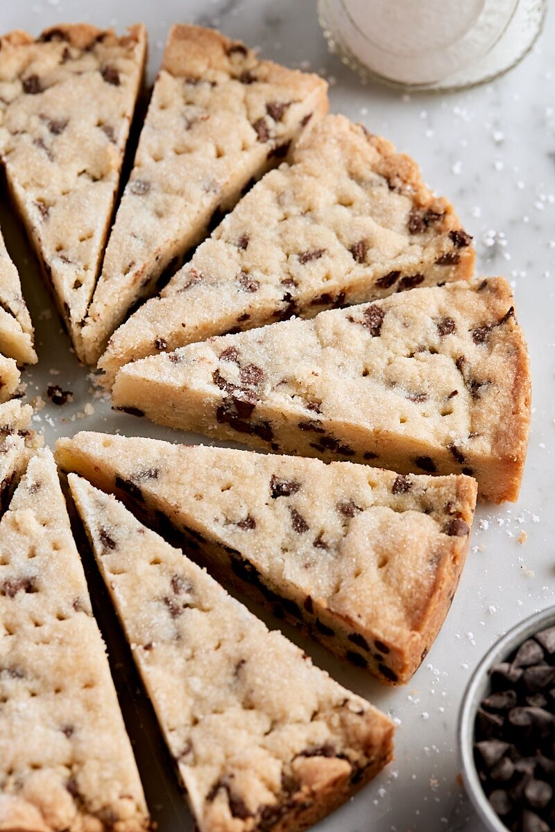 Chocolate Chip Shortbread Cookies