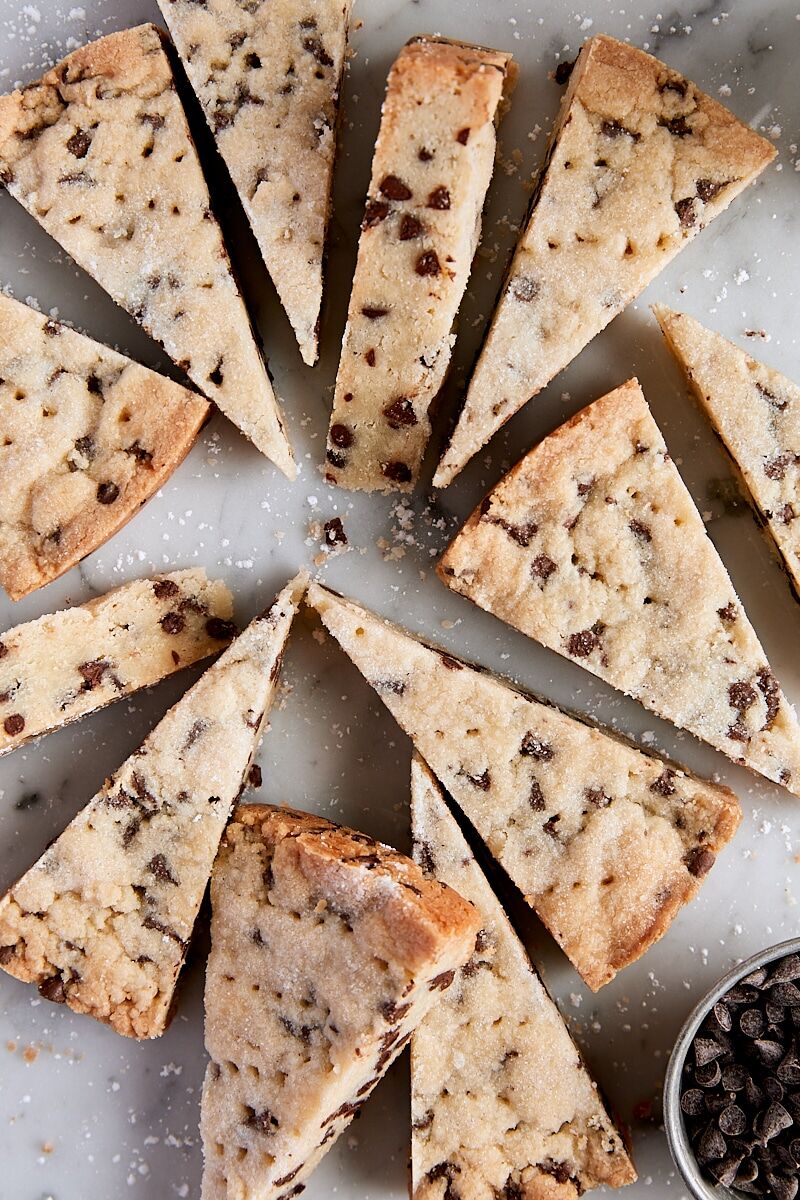 Chocolate Chip Shortbread Cookies
