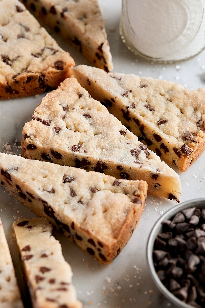 Chocolate Chip Shortbread Cookies