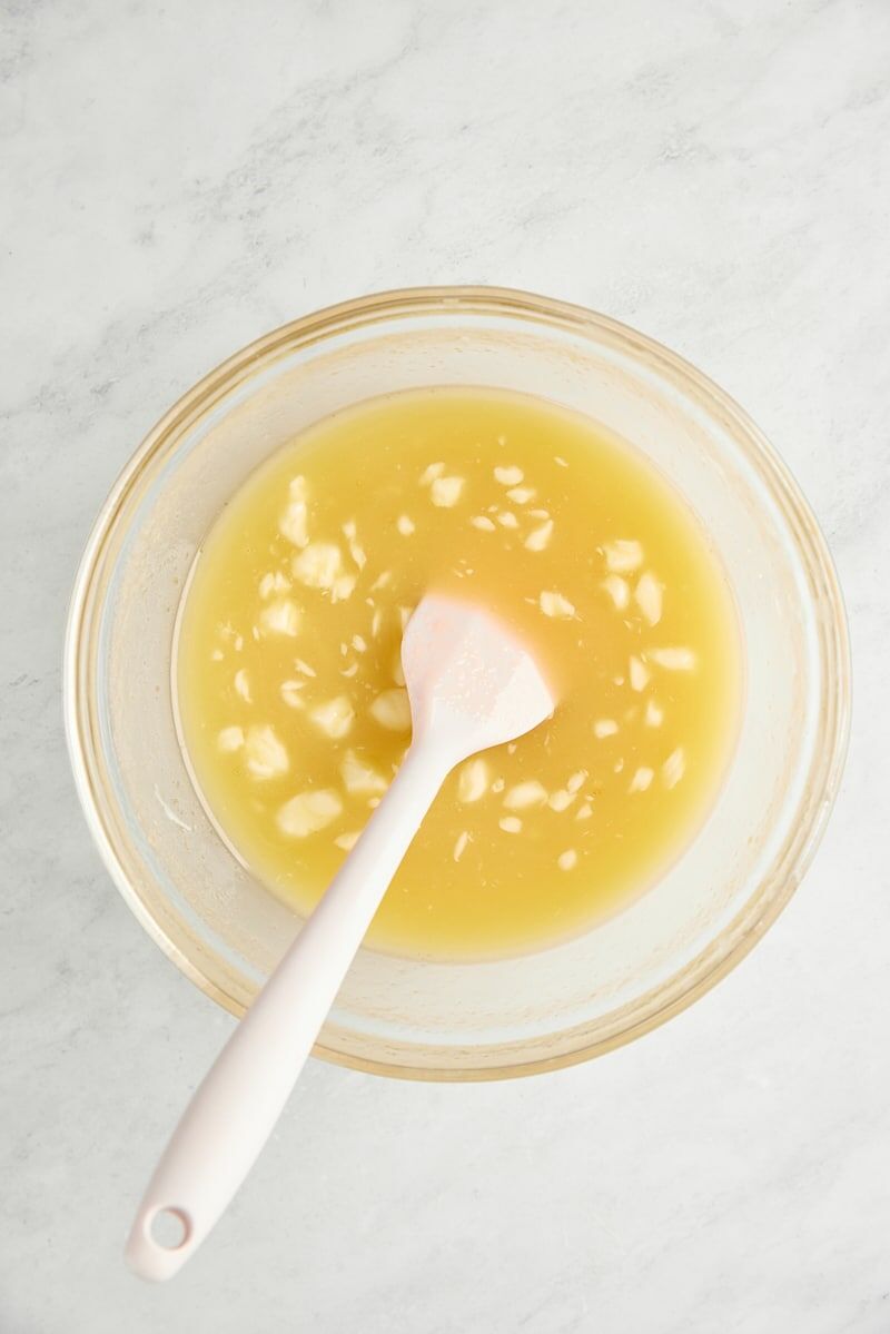 Warm honey and butter stirred together with spatula