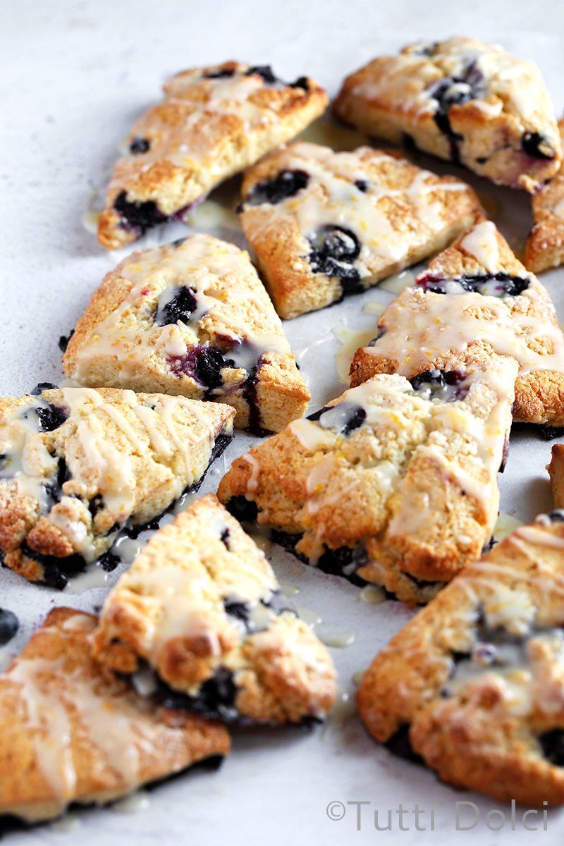 Blueberry Lemon Cream Scones