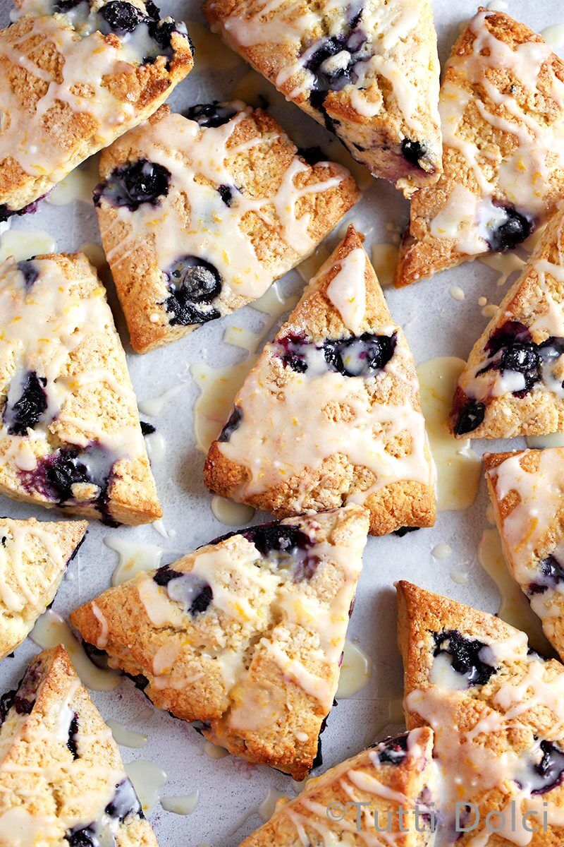 Blueberry Lemon Cream Scones