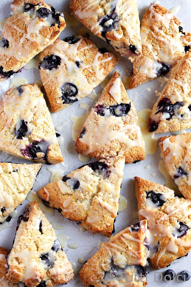Blueberry Lemon Cream Scones