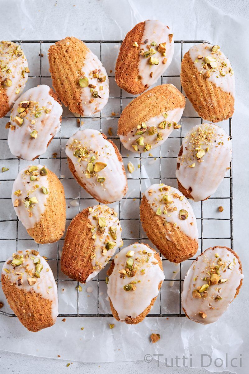 Brown Butter Pistachio Madeleines