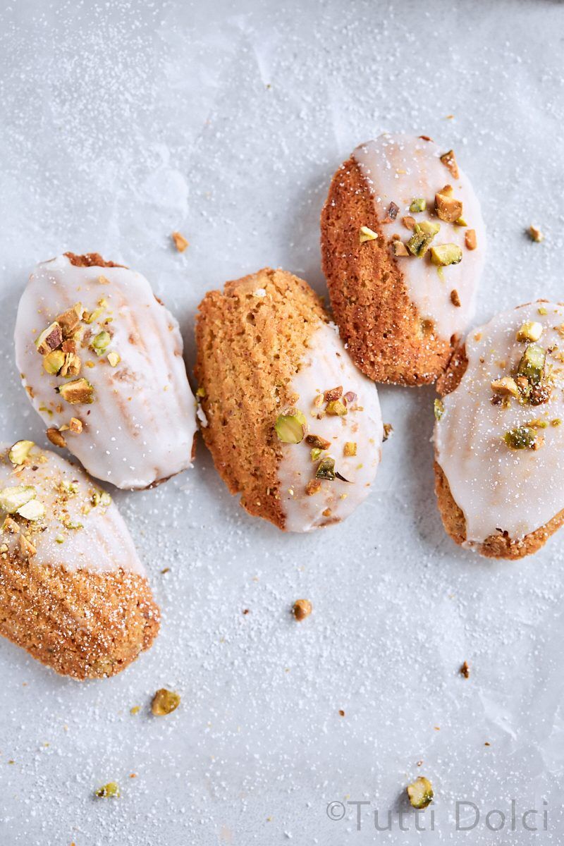 Brown Butter Pistachio Madeleines