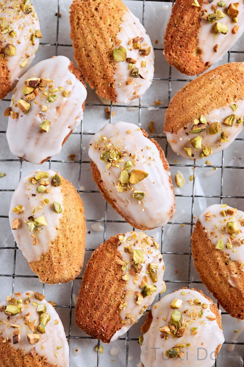 Brown Butter Pistachio Madeleines
