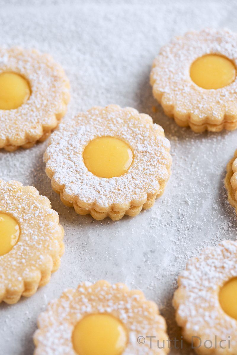 Citrus Curd Linzer Cookies