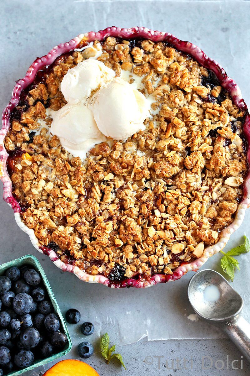 Peach Blueberry Crisp