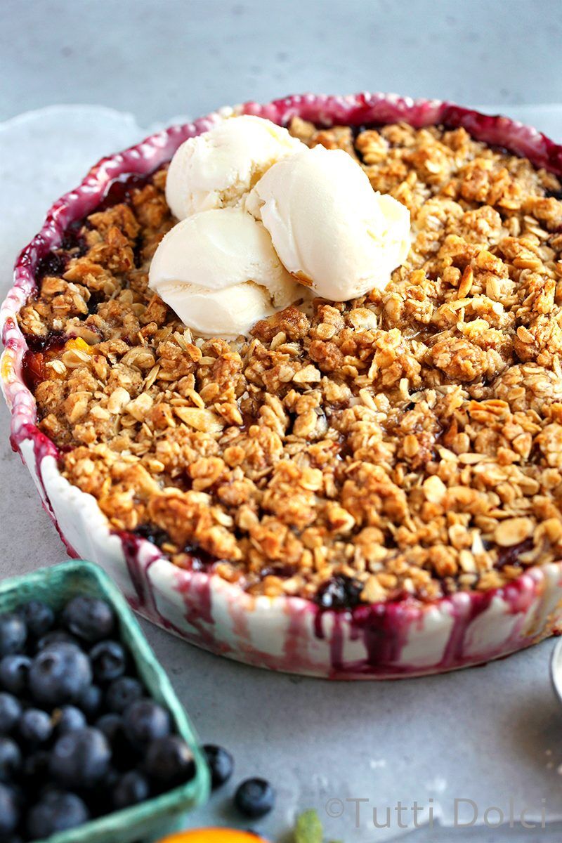 Peach Blueberry Crisp