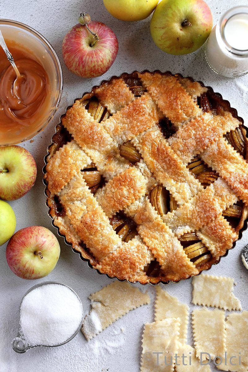 Salted Caramel Apple Tart