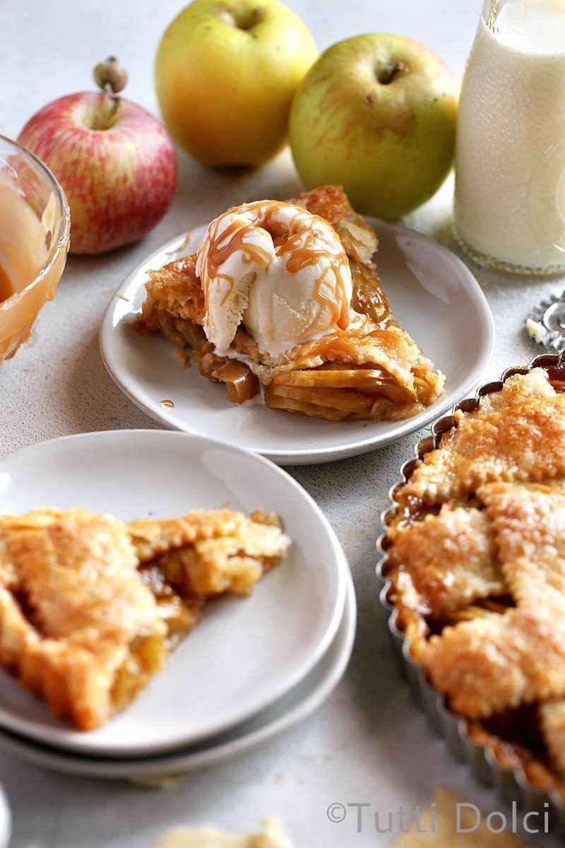 Salted Caramel Apple Tart