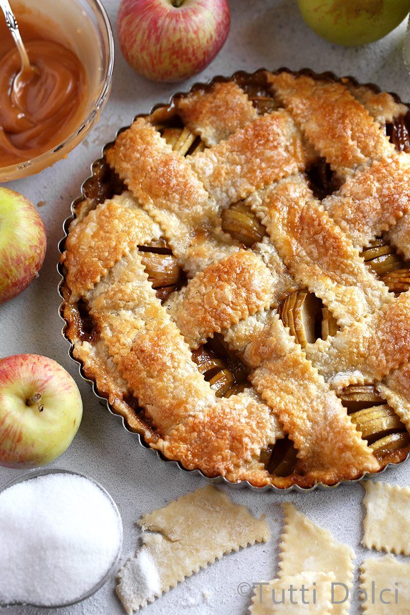 Salted Caramel Apple Tart