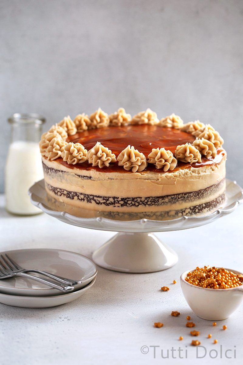 Salted Caramel Cappuccino Chocolate Cake