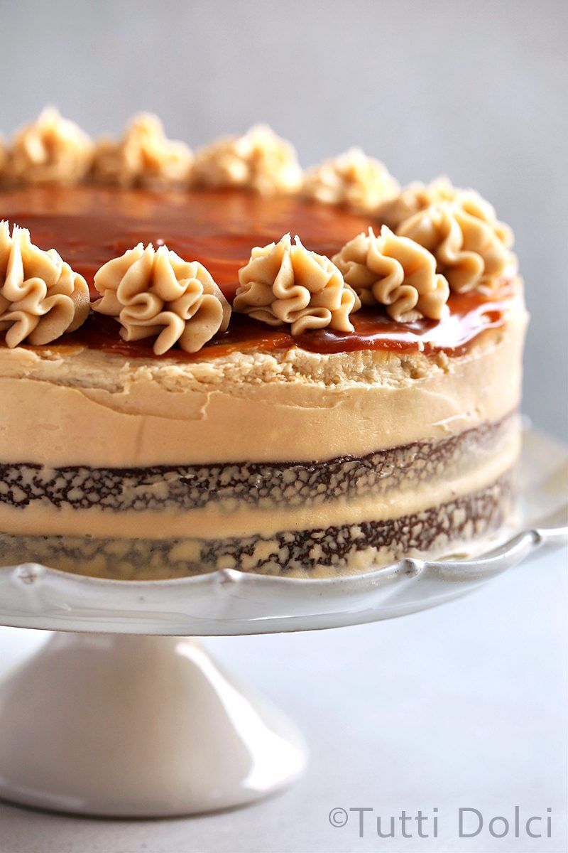 Salted Caramel Cappuccino Chocolate Cake