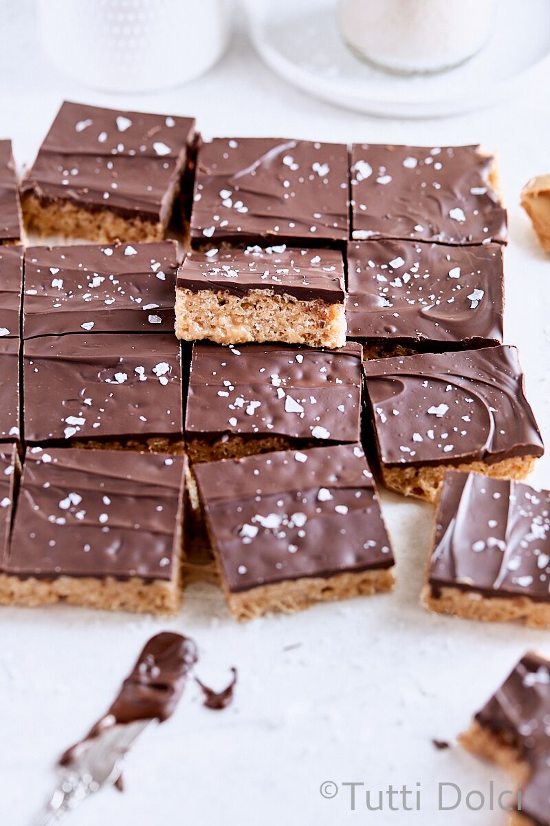 Chocolate Peanut Butter Rice Krispie Treats