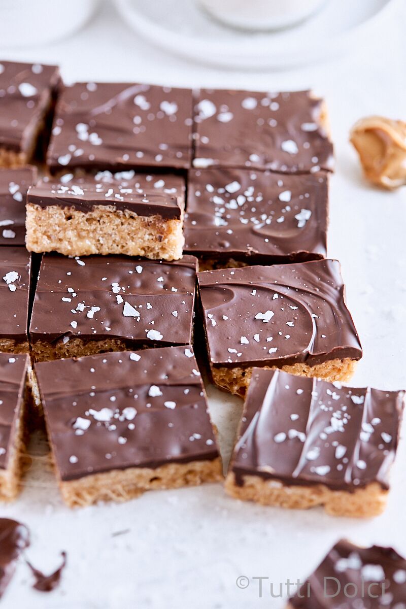 Chocolate Peanut Butter Rice Krispie Treats