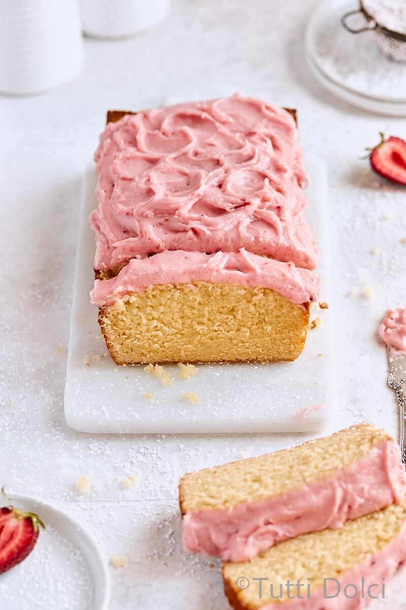 Fresh Strawberry Loaf Cake