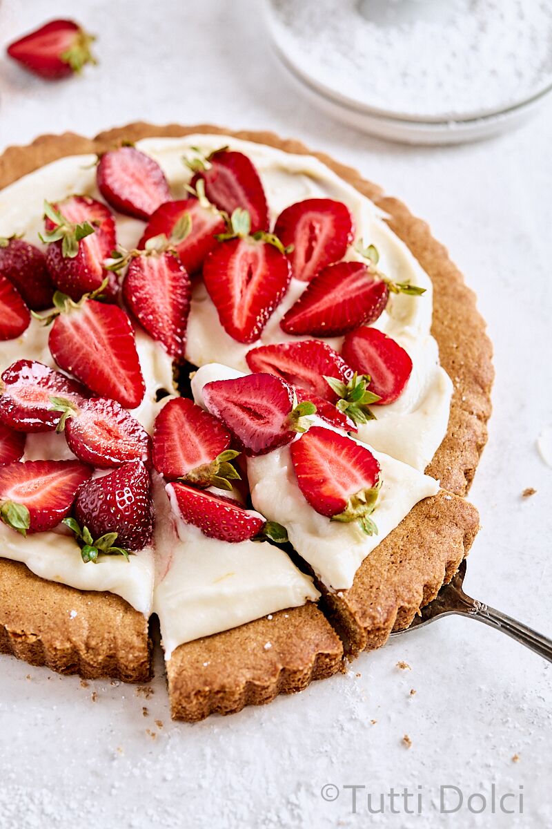 Strawberry Cookie Tart