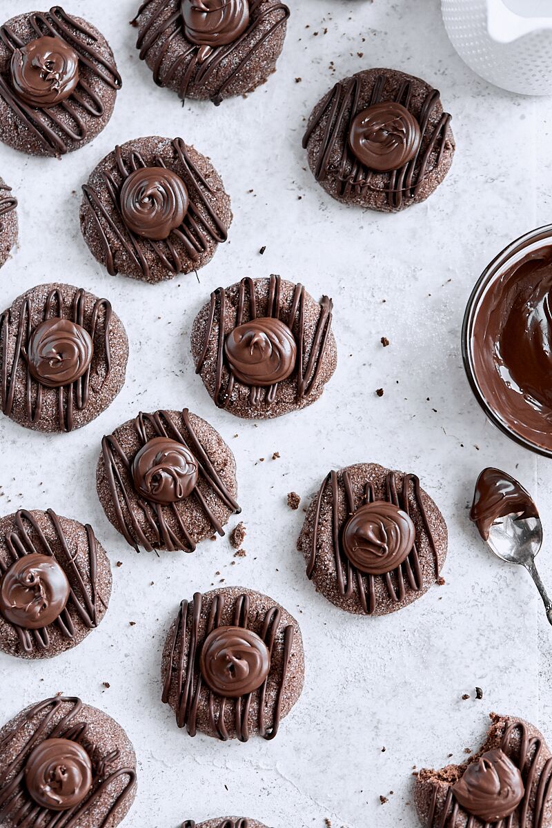 Nutella Thumbprint Cookies