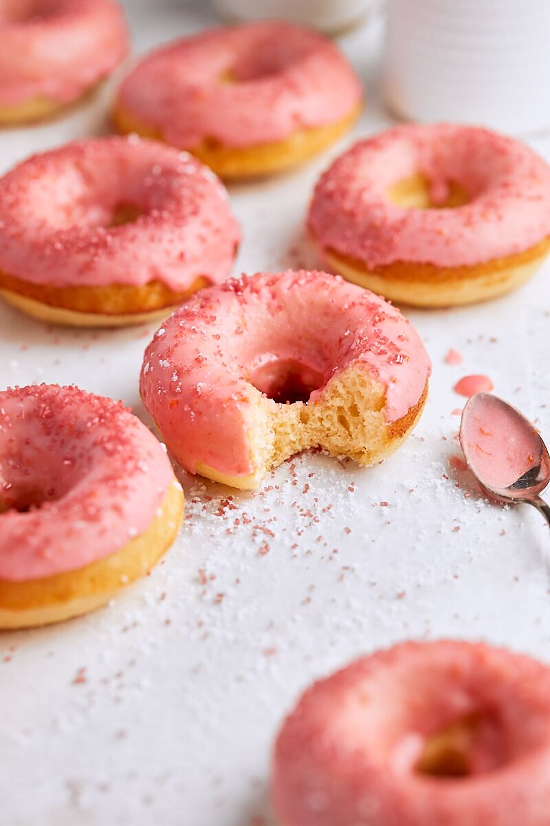Blood Orange Ricotta Doughnuts