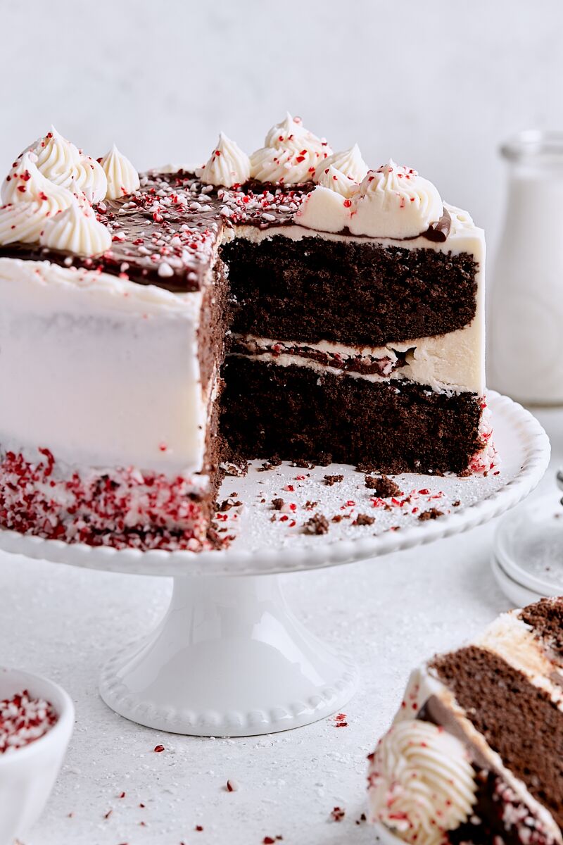 Chocolate Peppermint Layer Cake