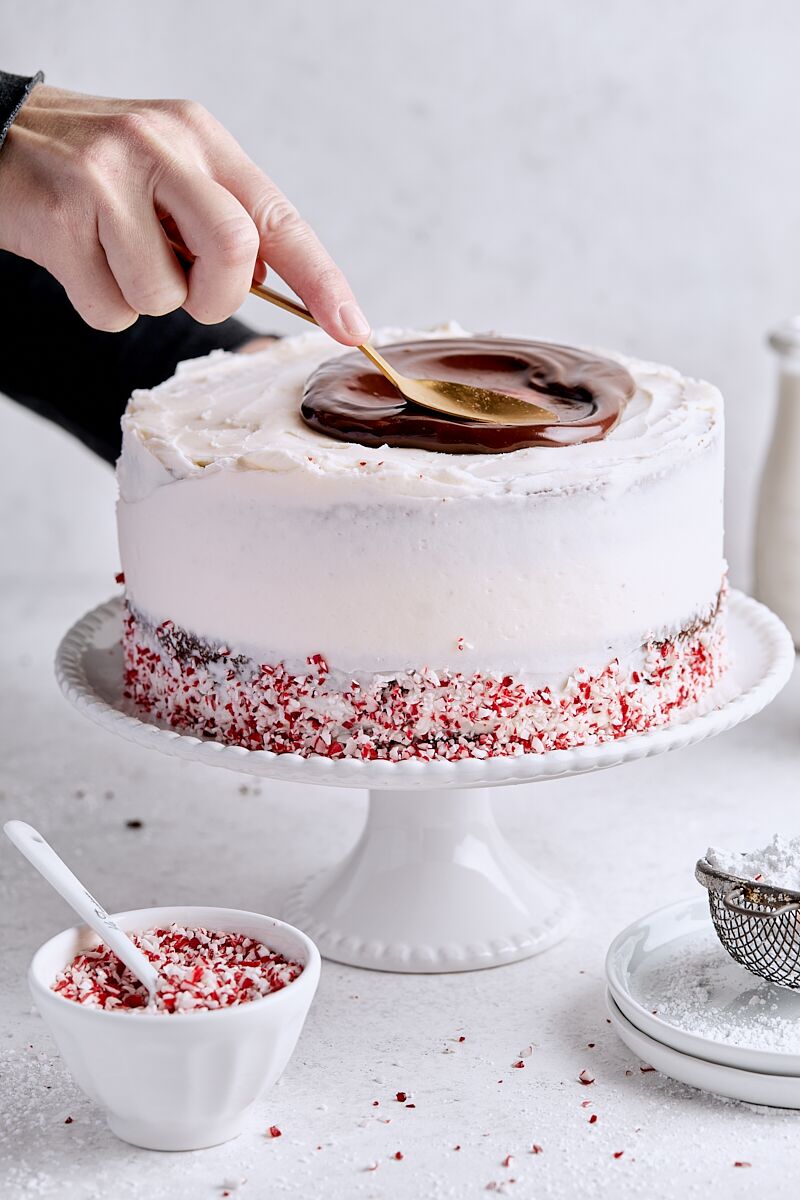 Chocolate Peppermint Layer Cake