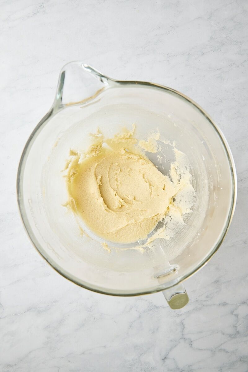 Egg mixed into batter